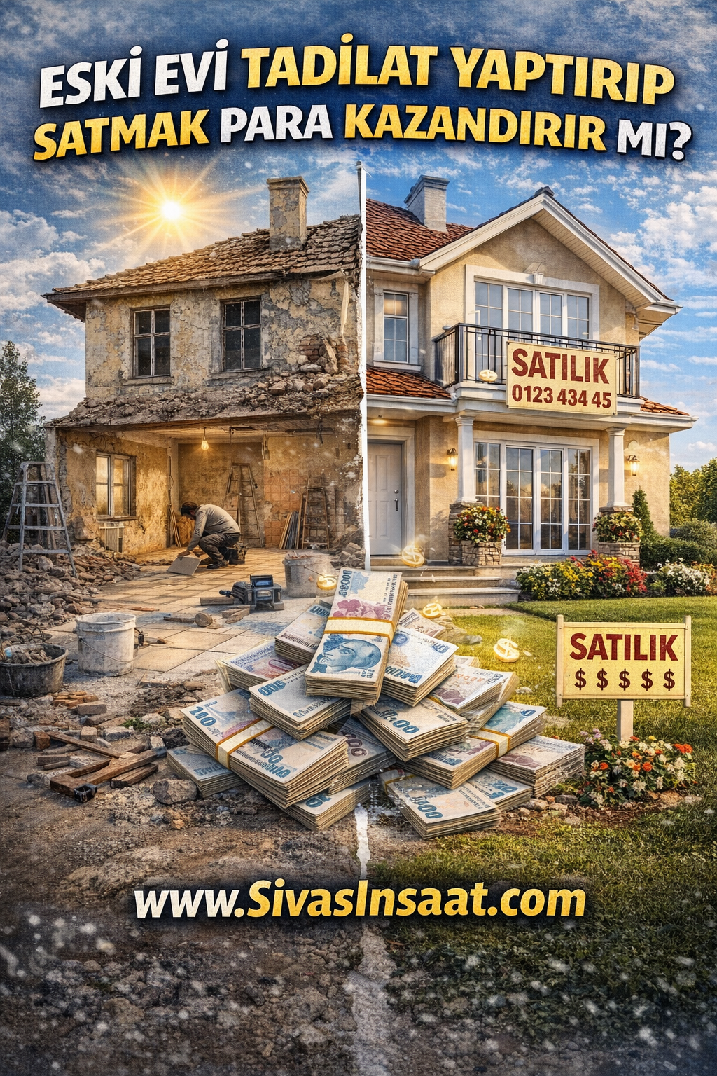 Tadilatdan ev alıp satmak kazançlı mı ?